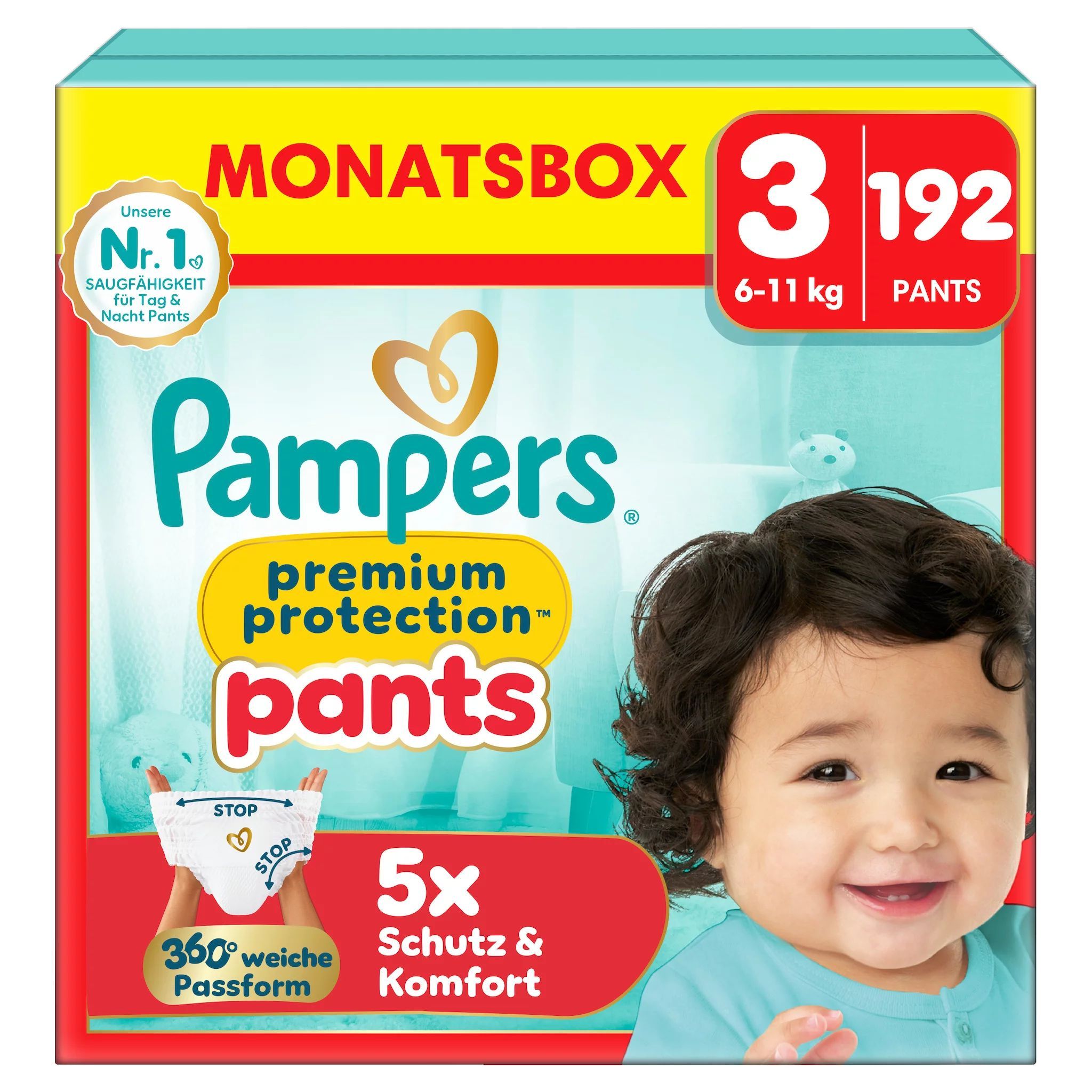 Pampers Premium Protection Pants Gr.3 Midi 6-10kg Windeln 192 St