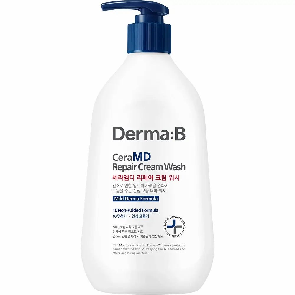 Derma:b CeraMD Reparierende Cremige Reinigungsmilch 400 ml
