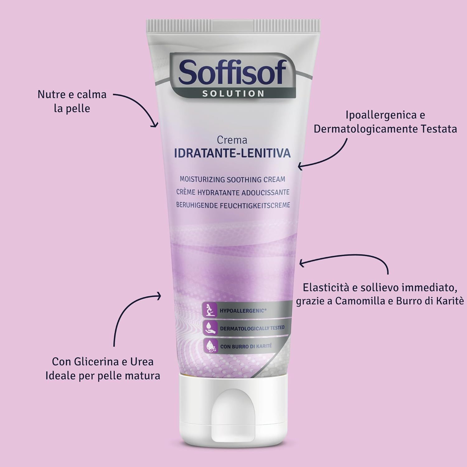 Soffisof Feuchtigkeitsspendende und Beruhigende Creme mit Urea