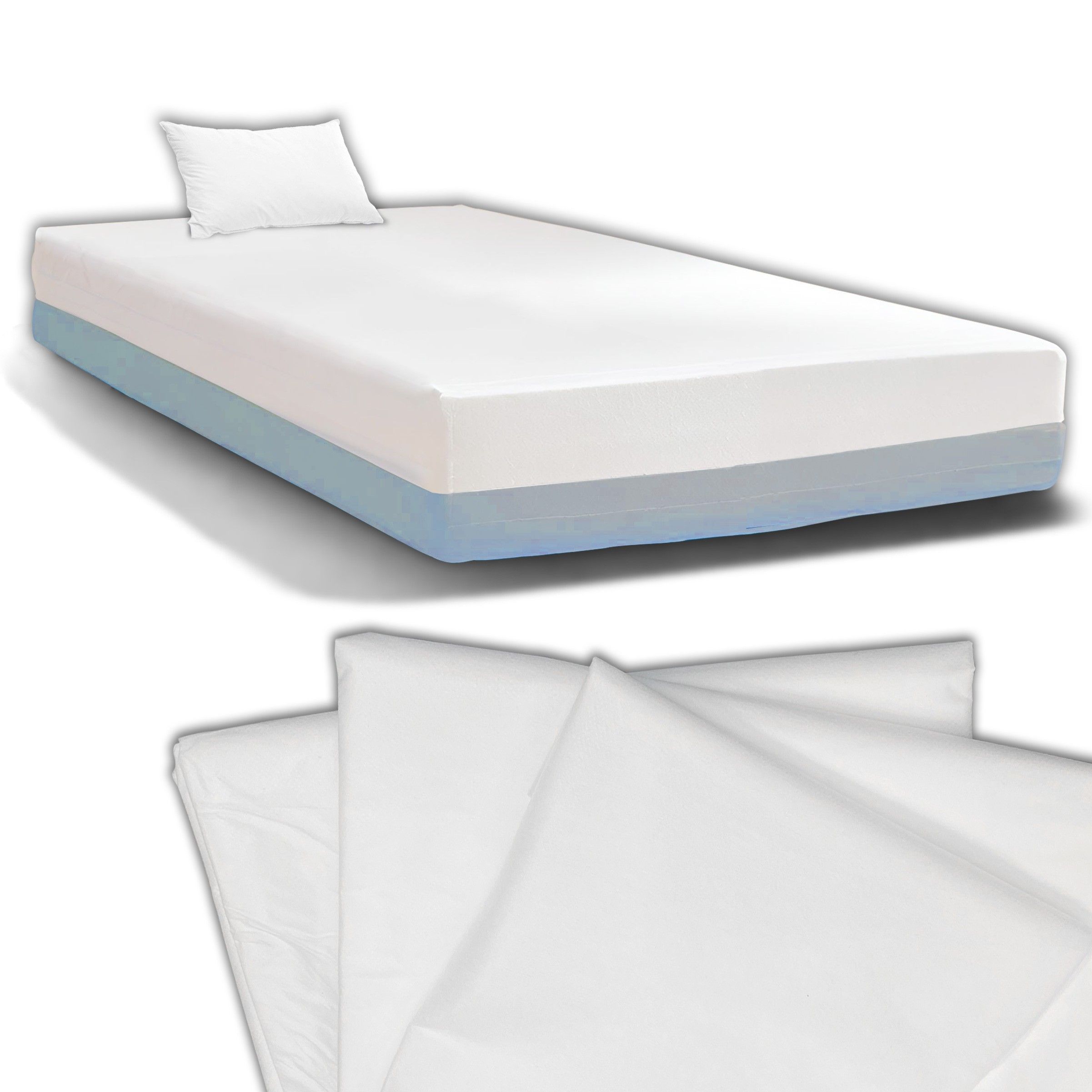 Medical Sud KIT monouso Protezione Letto Singolo | Coprimaterasso e Federa