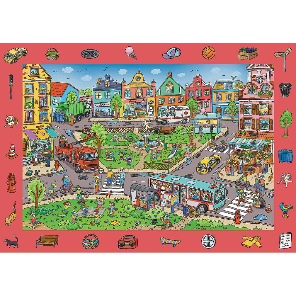trefl Puzzle mit Bildsuche Spy Guy: The City 100 Teile