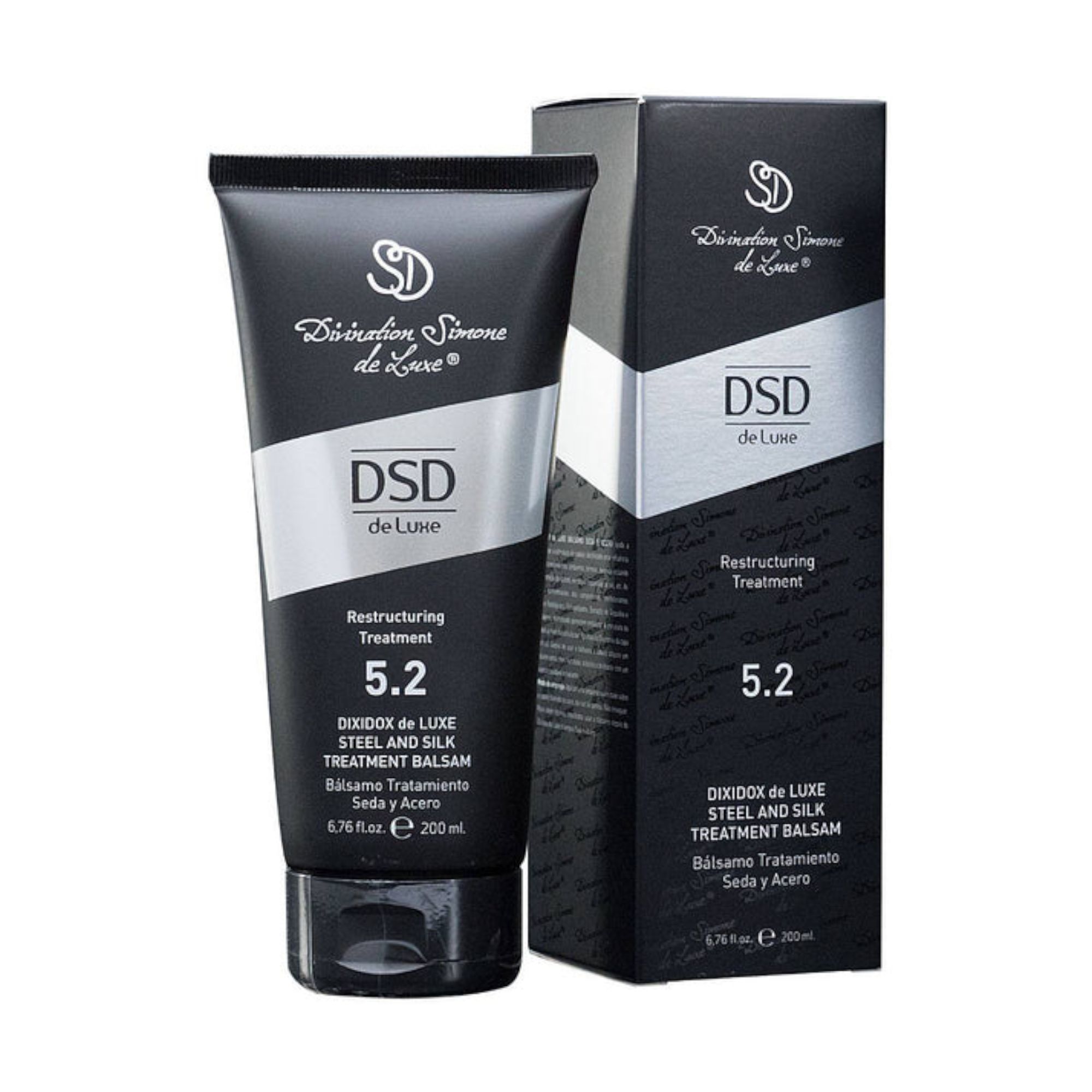 DSD de Luxe 5.2 Steel & Silk Balsam – Reparatur & Feuchtigkeit für geschädigtes Haar