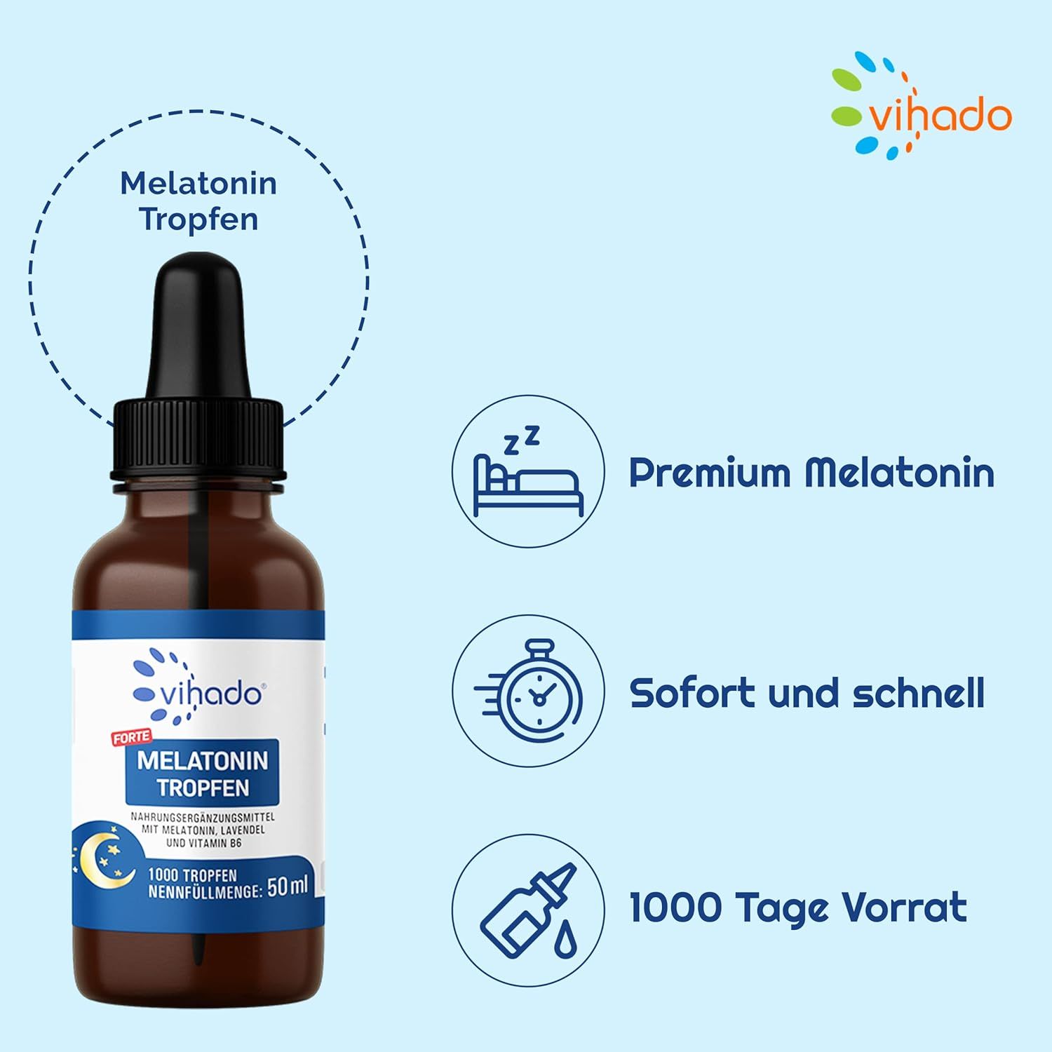 Vihado Melatonin Tropfen