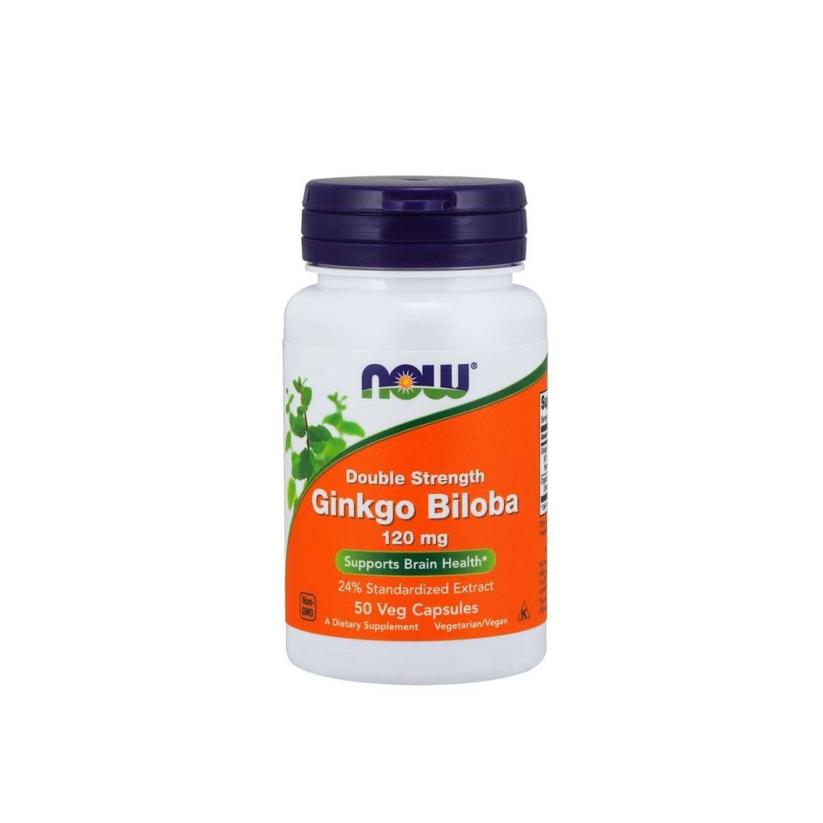 Now Foods Ginkgo Biloba Doppelte Stärke 120 mg 50 St Hartkapseln