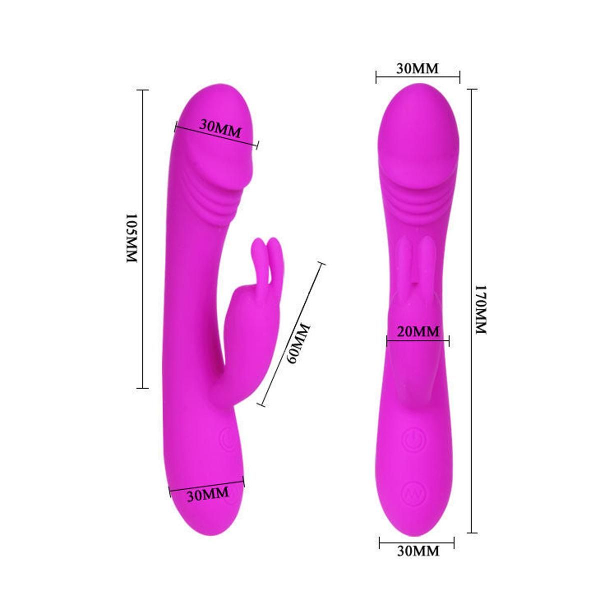 Smart Rabbitvibrator Hunter mit 30 Modi | 3 Stimulationspunkte, flüsterleise | Pretty Love
