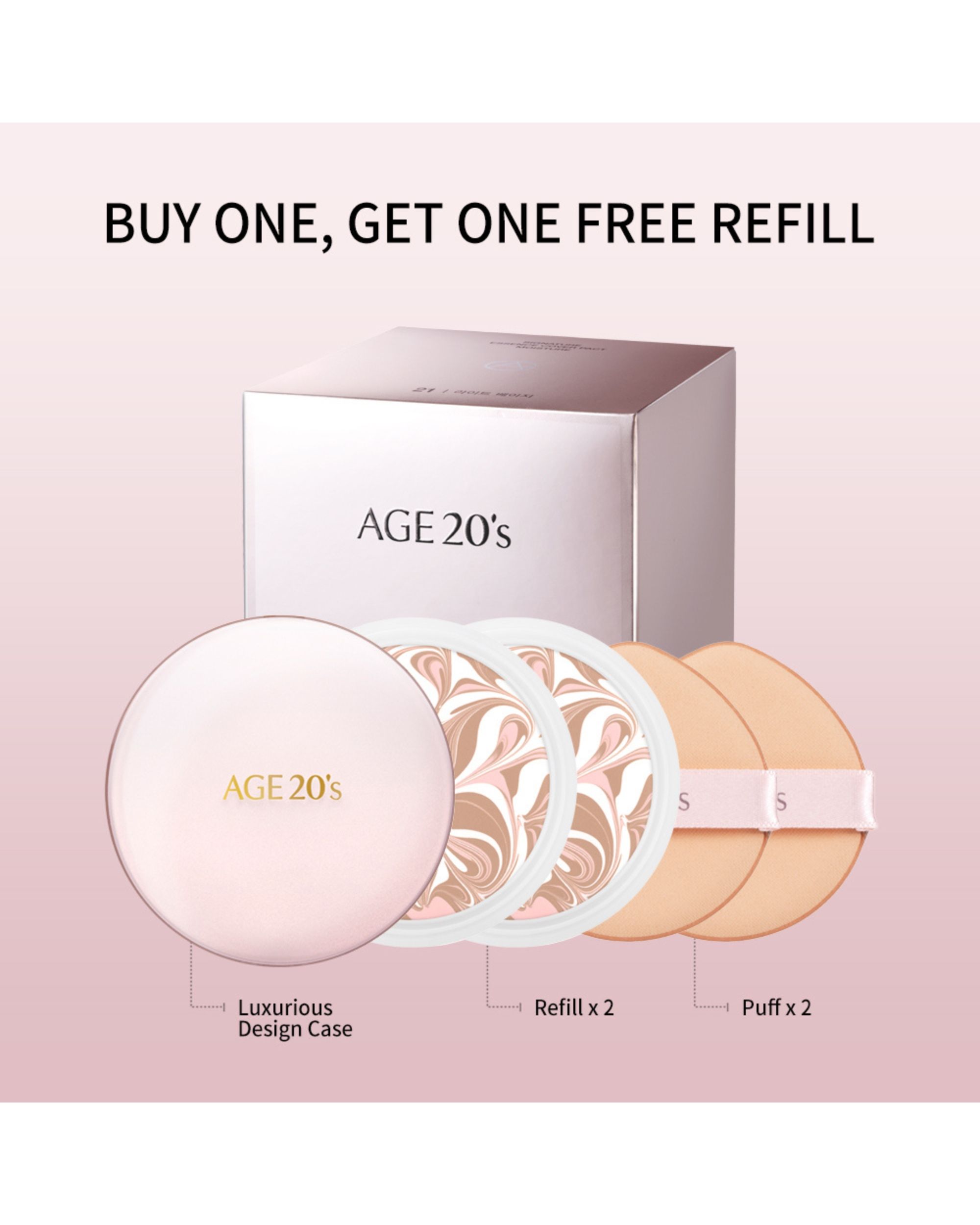 AGE20s Signature Essence Cover Pact Moisture plus Refill light