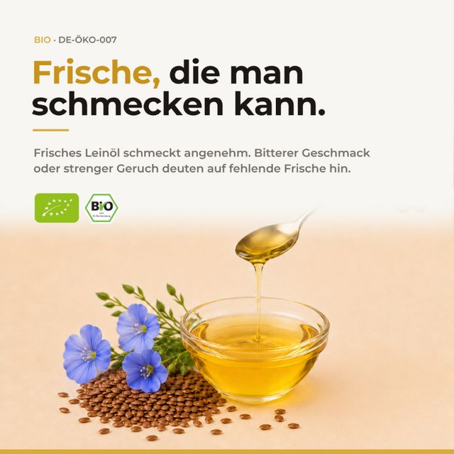 SUNNAFRUCHT® Premium BIO Leinsamenöl kaltgepresst