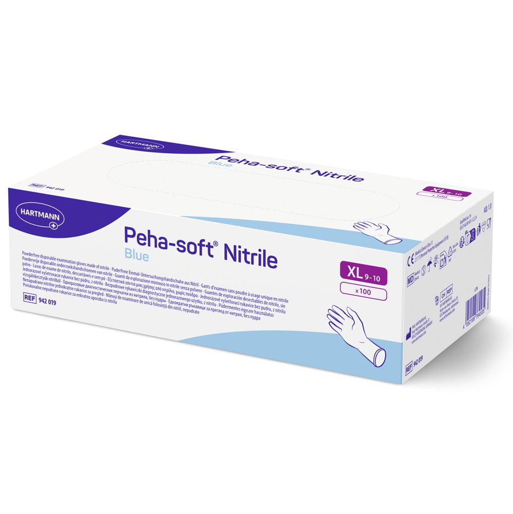 Hartmann Peha-soft® nitrile blue powderfree Einweg-Untersuchungshandschuhe (1x100 Stk.) 1 St