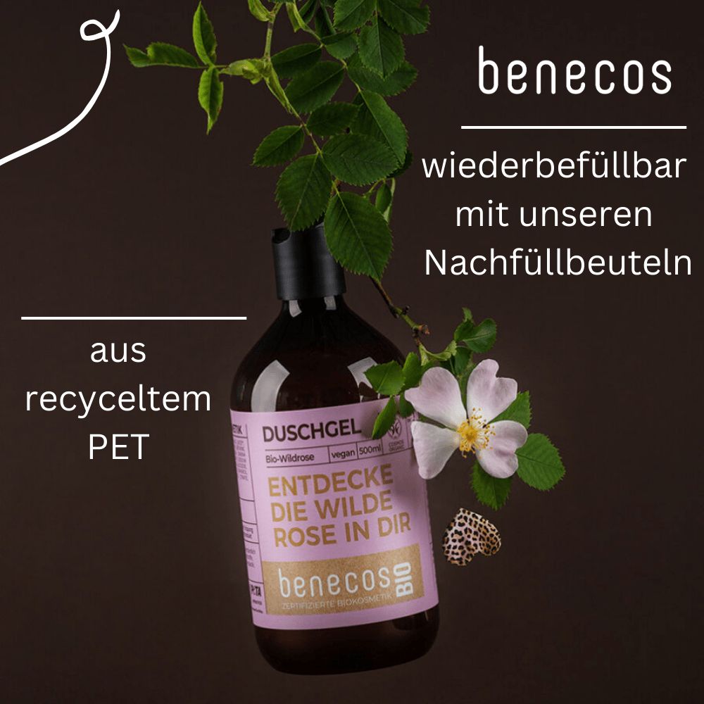 benecosBIO Duschgel BIO-Wildrose