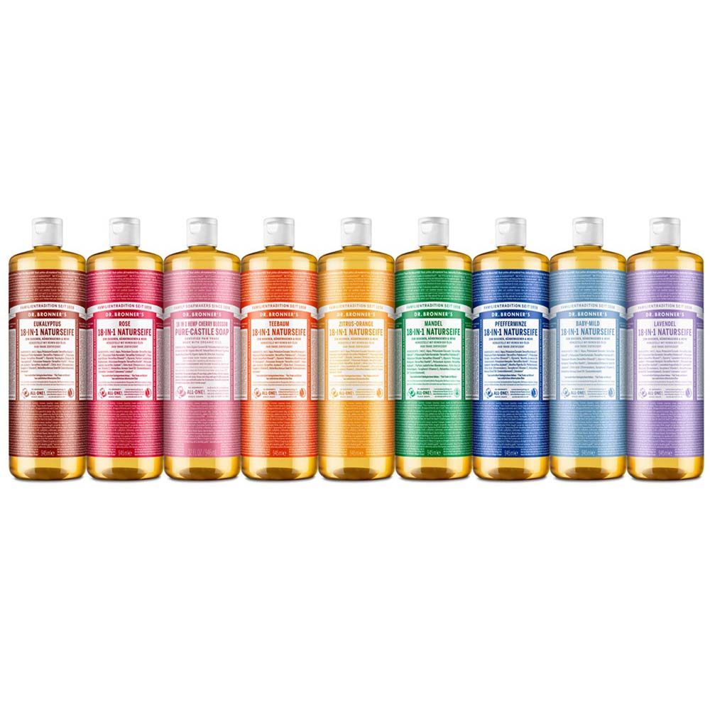 Dr. Bronner's 18 in1 Pfefferminze Teebaum Liquid Soap