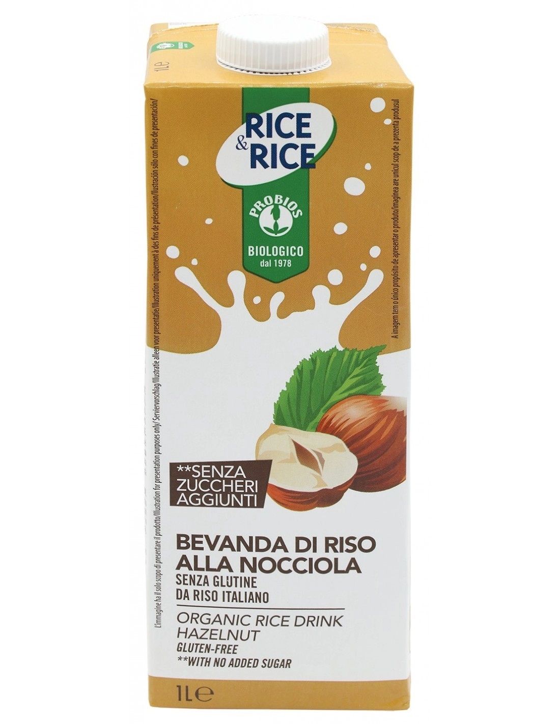 Bevanda di Riso alla Nocciola Senza Glutine - Probios