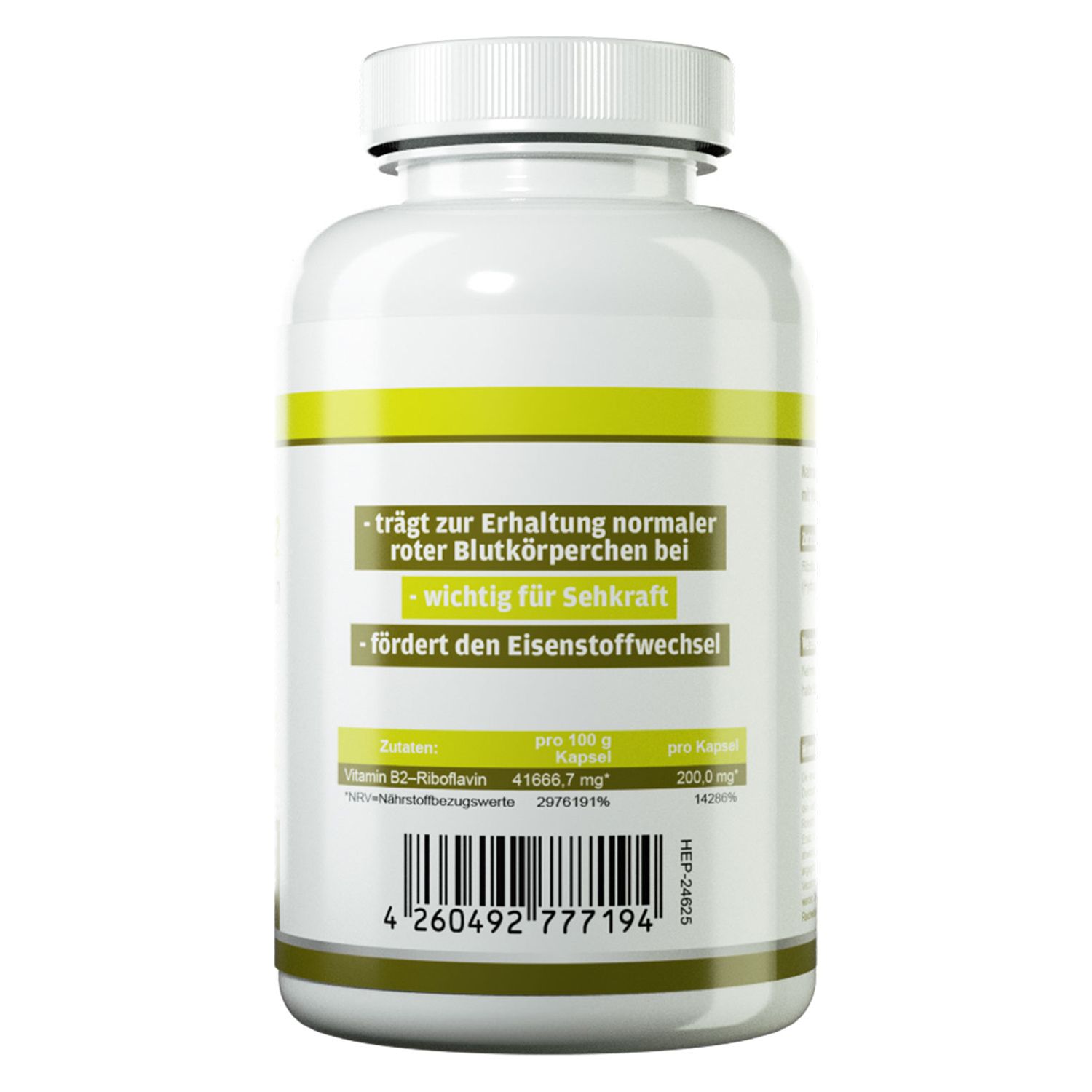 Health+ Vitamin B2 120 St Kapseln