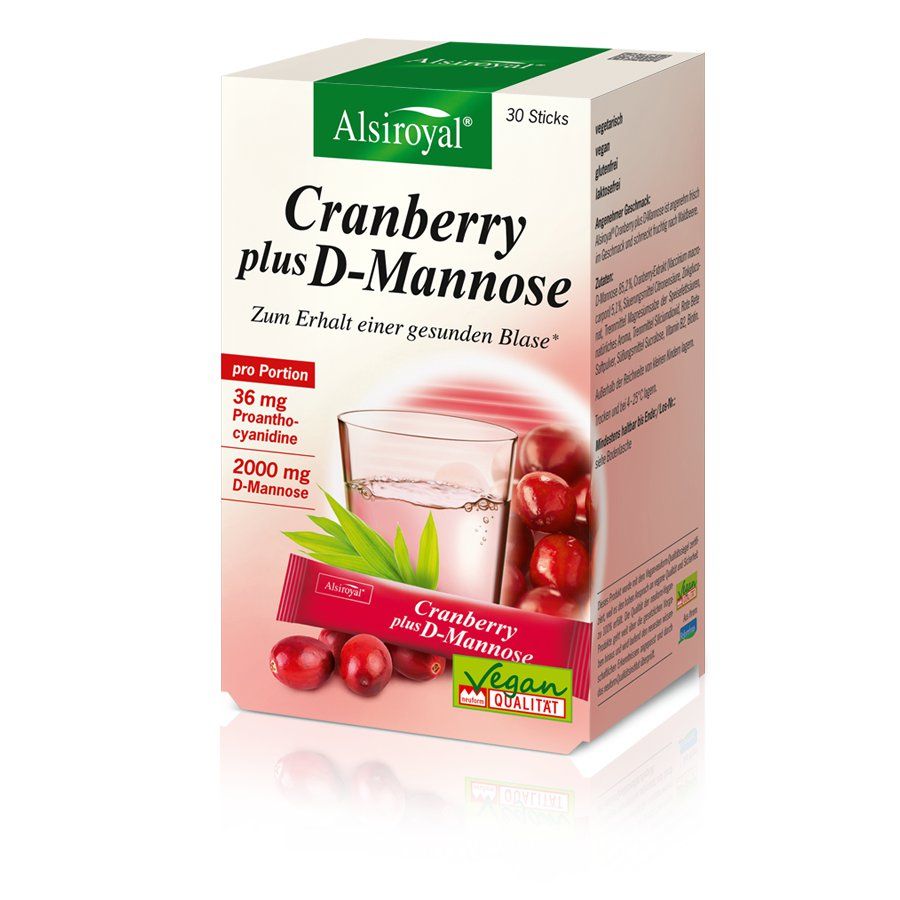 Alsiroyal Cranberry plus D-Mannose 30 Sticks