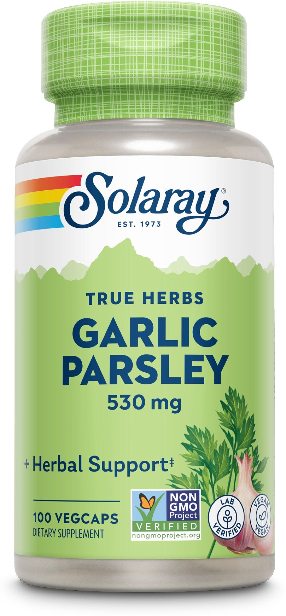 Solaray Knoblauch und Petersilie 100 St Kapseln