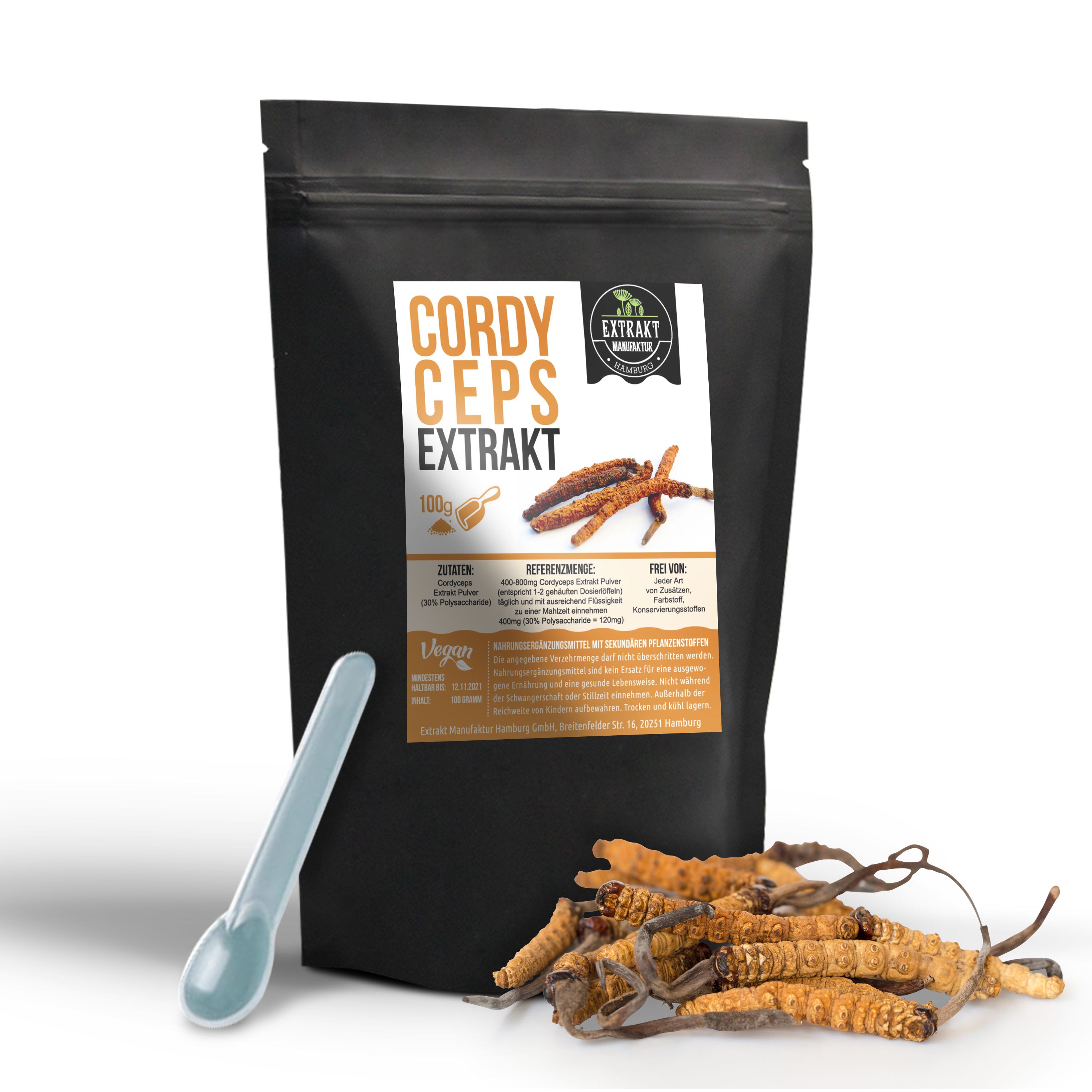 Extrakt Manufaktur Cordyceps Pulver 100 g