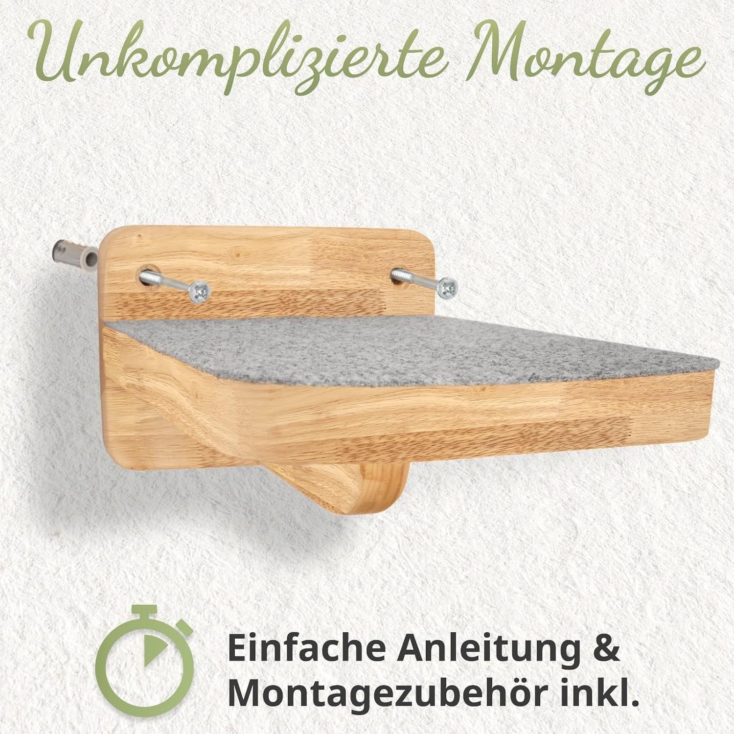 Katzentreppen Wand M (3-teilig)