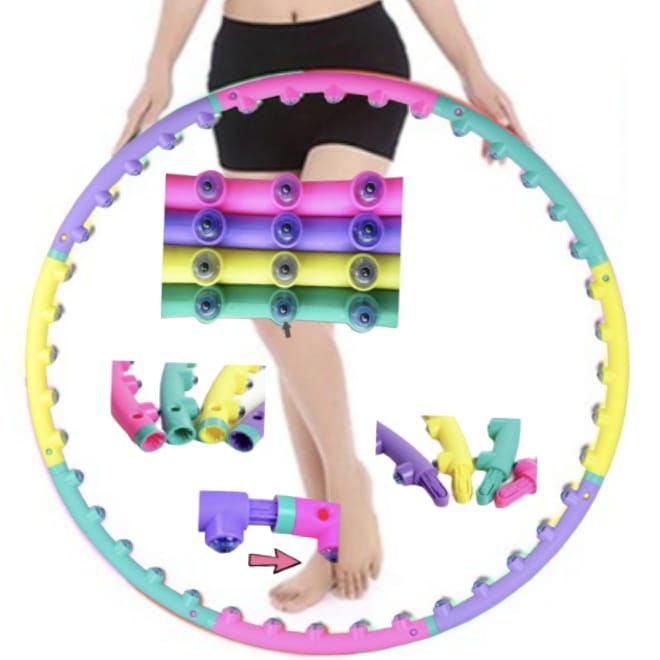 Sport-Knight® Massage Hula Hoop Reifen inkl. Buch