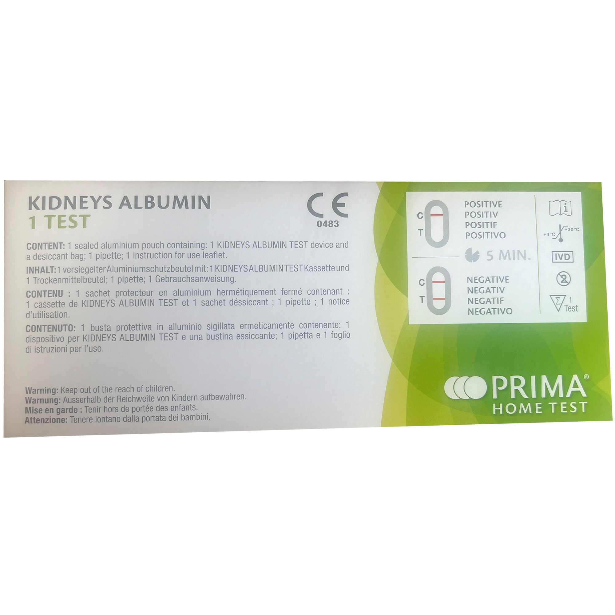 Prima | Nieren Albumin Home Test 1 St