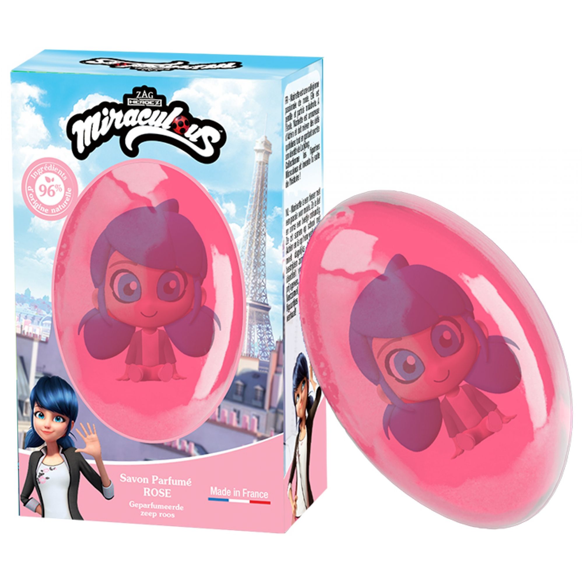 Le Comptoir du Bain Miraculous Parfümierte Seife (Duft: Rose Marinette) 10x6,7x3,5 cm