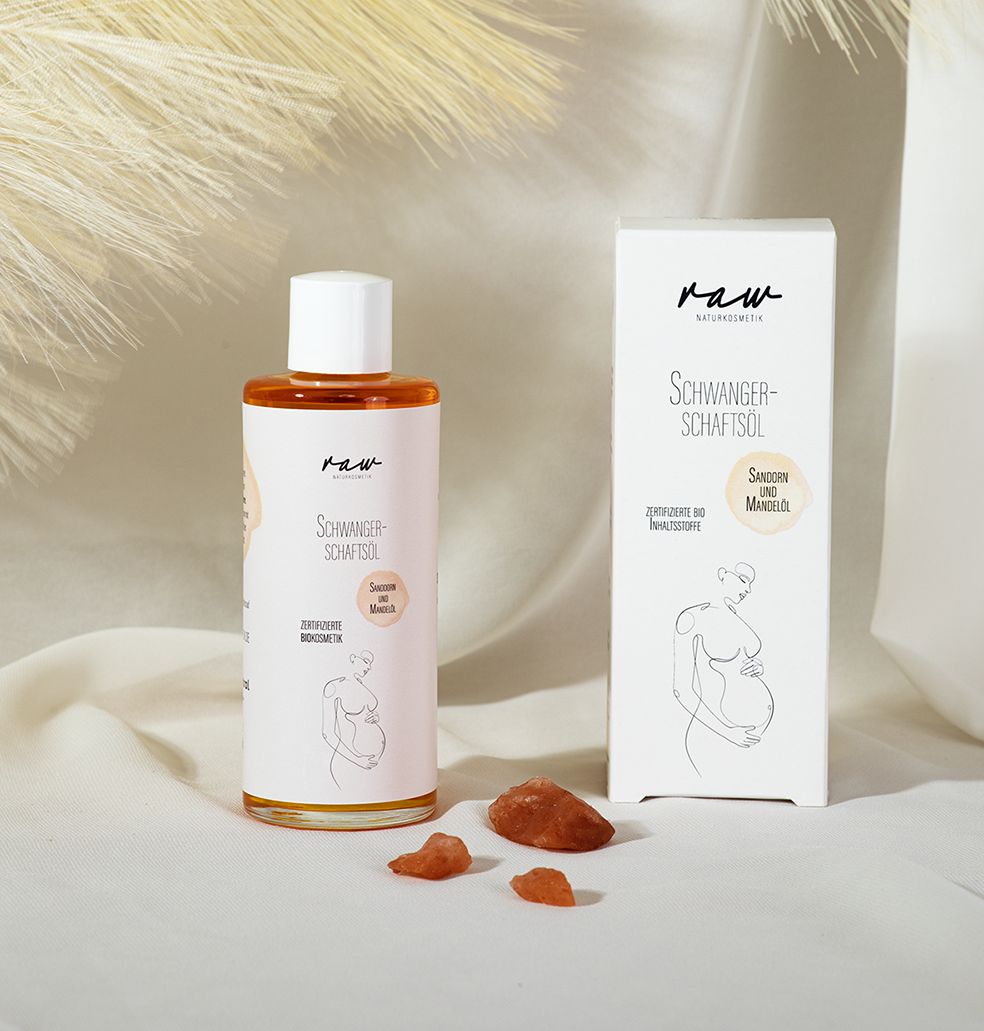 raw Naturkosmetik Bio Schwangerschaftsöl Sanddorn