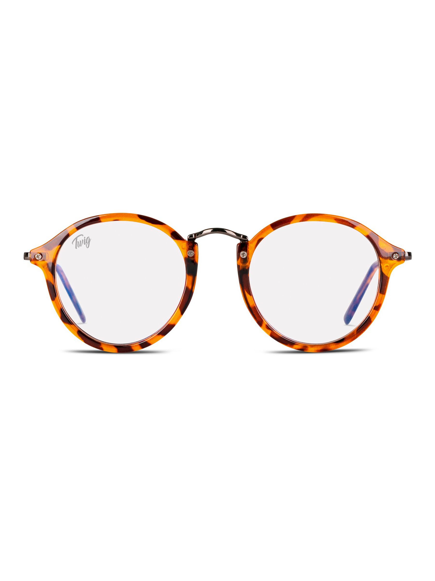 Twig occhiali luce blu da schermo blueblock Linke unisex Brown Tortoise
