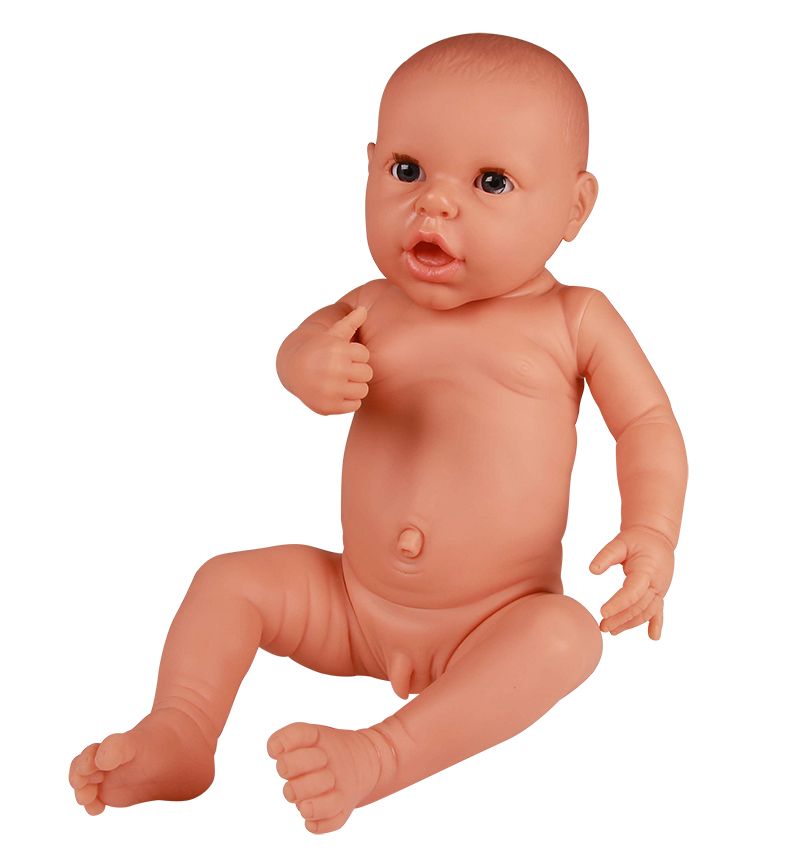 Erler Zimmer bambolotto neonato per esercizi di fasciatura e bagno, maschio