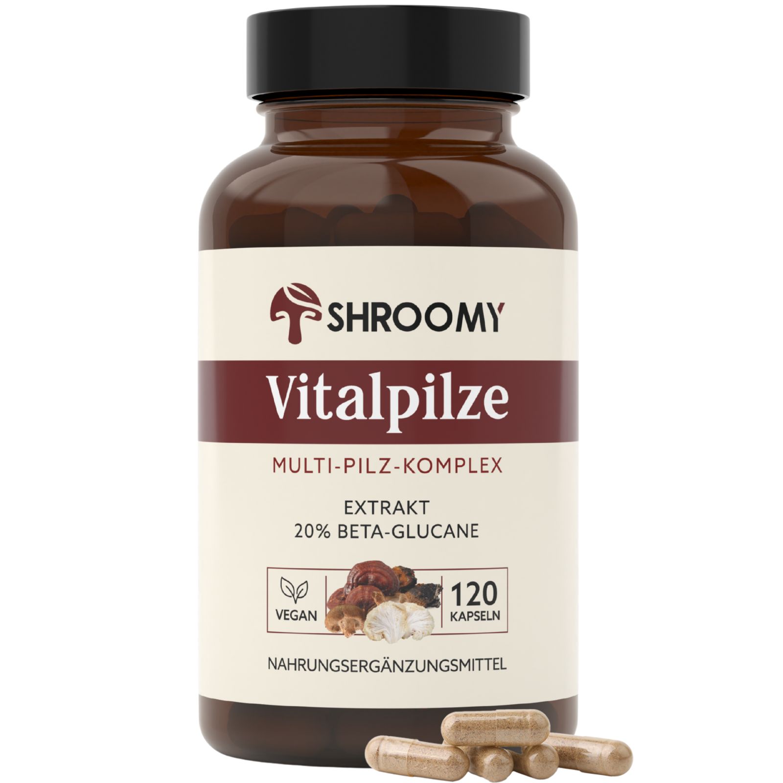 Shroomy Vitalpilze Kapseln 120 St