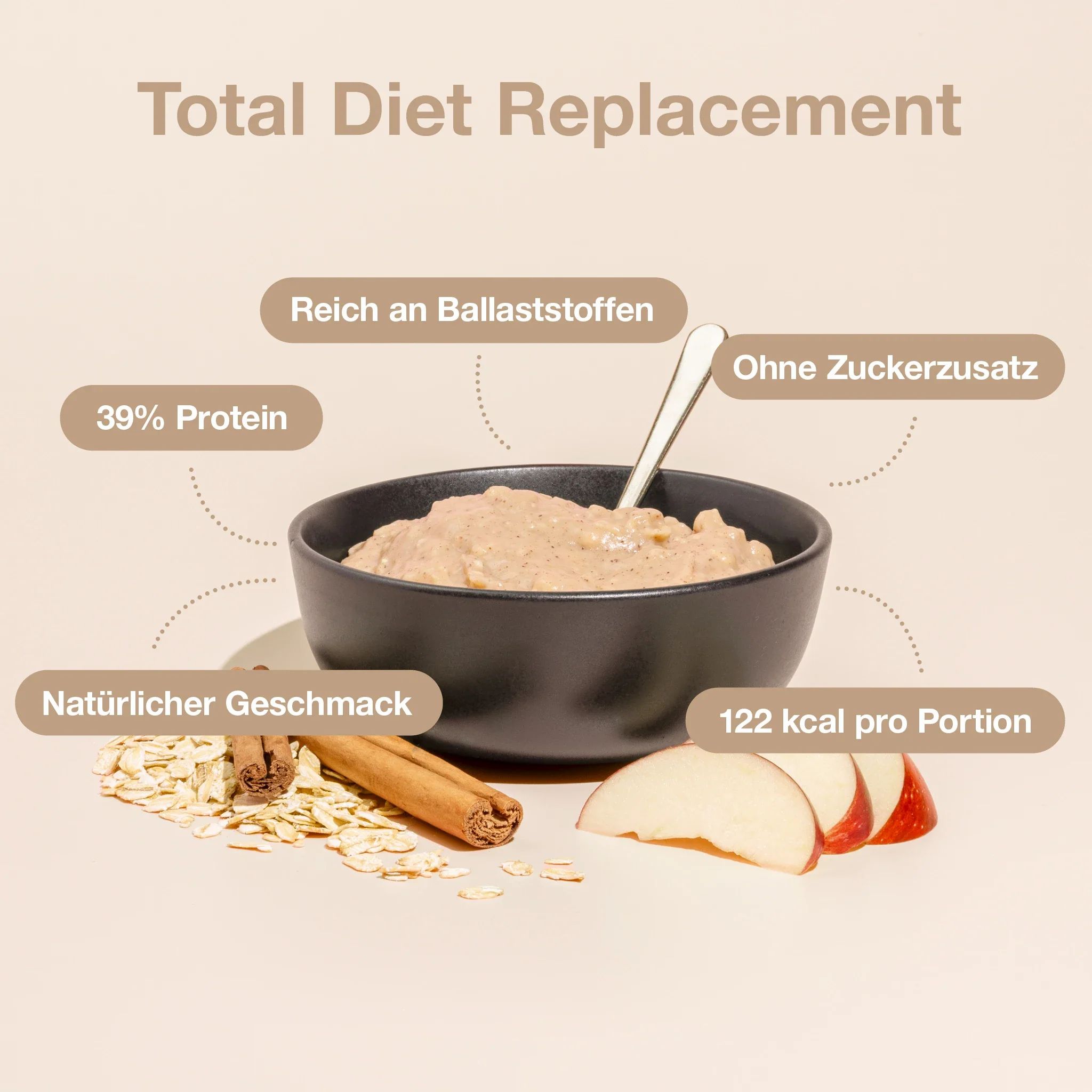 Diet Oatmeal Apple Cinnamon