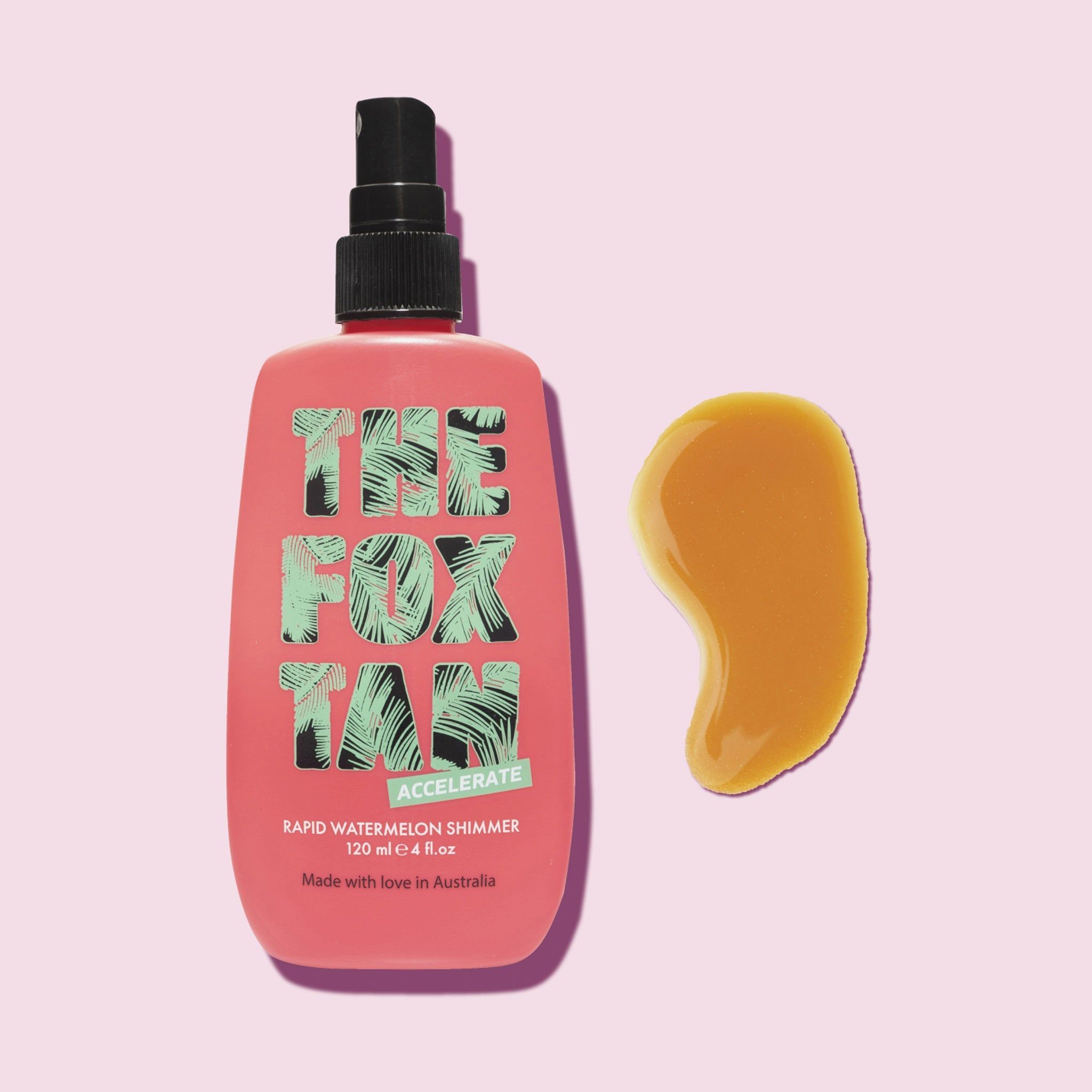 The Fox Tan Rapid Watermelon Shimmer, Bräunungsspray, schimmernder Beschleuniger, 120 ml