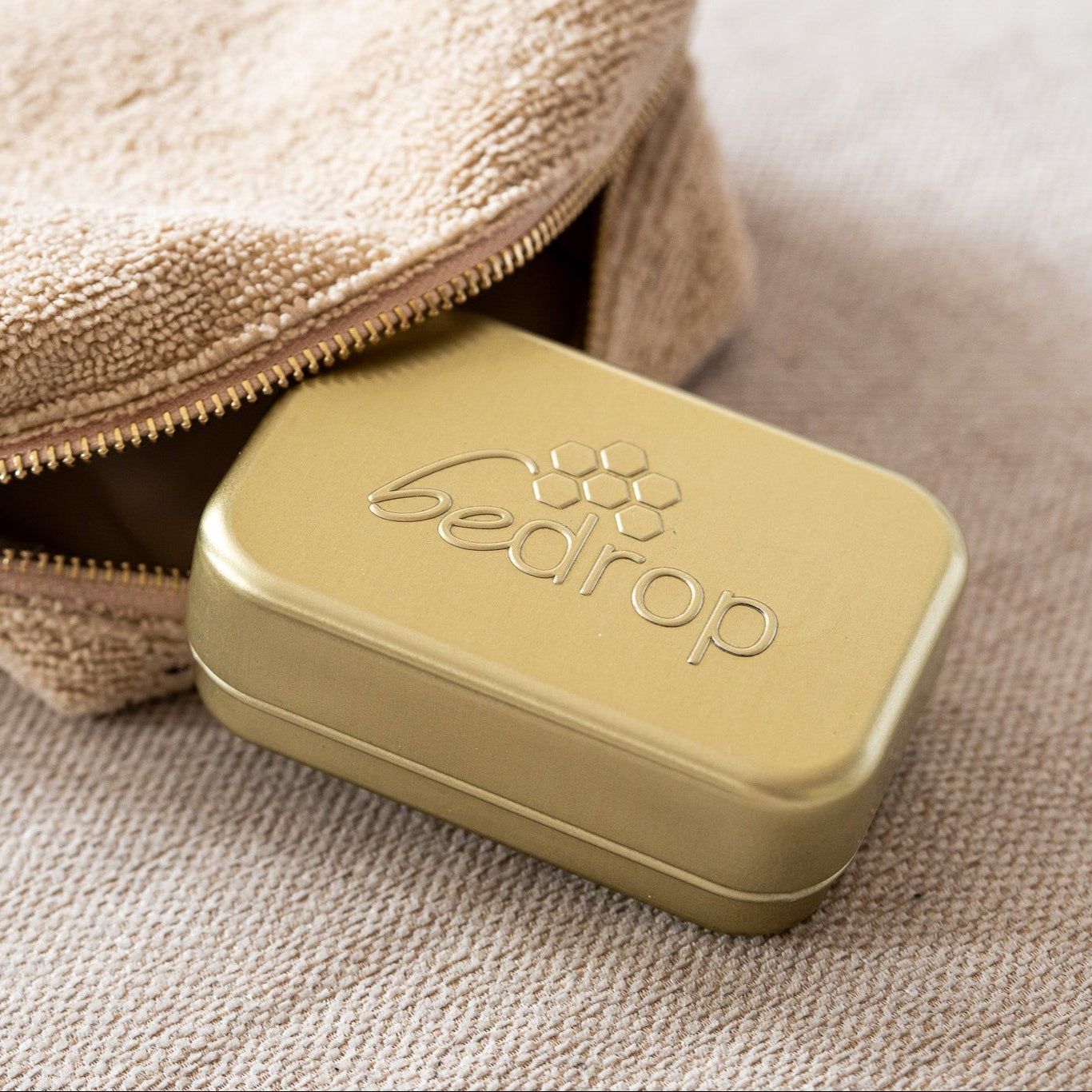 bedrop Seifendose aus Aluminium mit Abtropfgitter für Seife & Shampoo