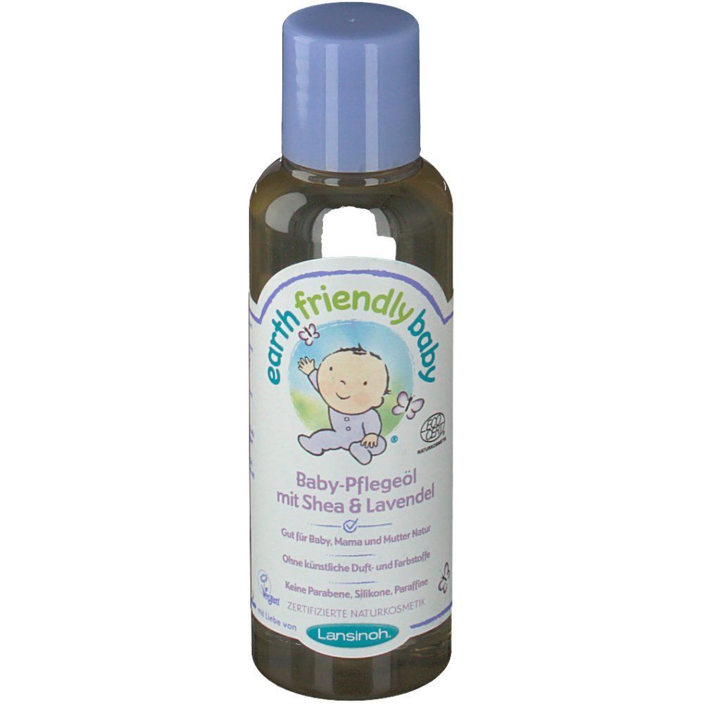 LANSINOH Earth Friendly Baby® Baby-Pflegeöl mit Shea & Lavendel