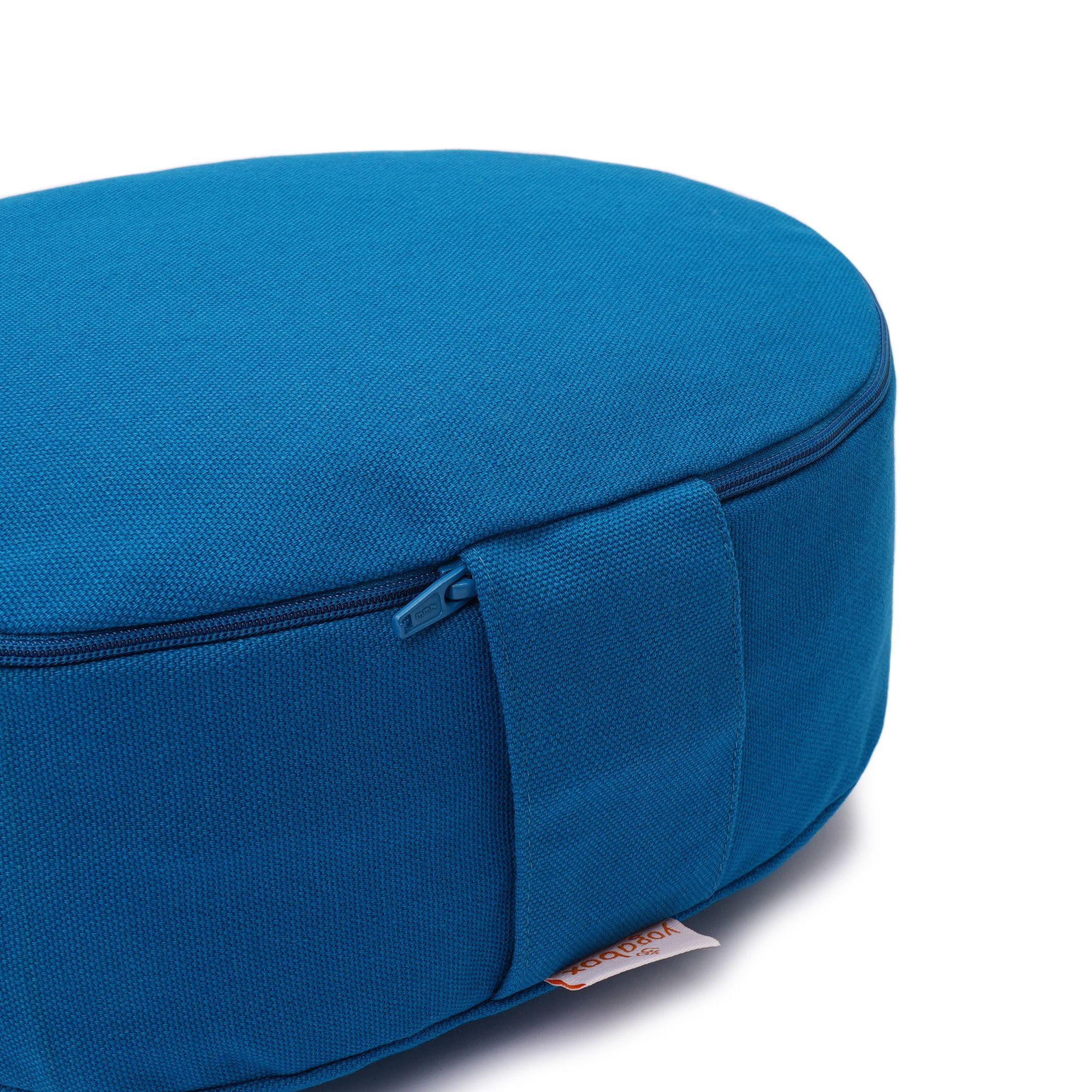 yogabox Yogilino® Reise Meditationskissen mini oval BASIC - petrol - 26 x 21 x 9 cm