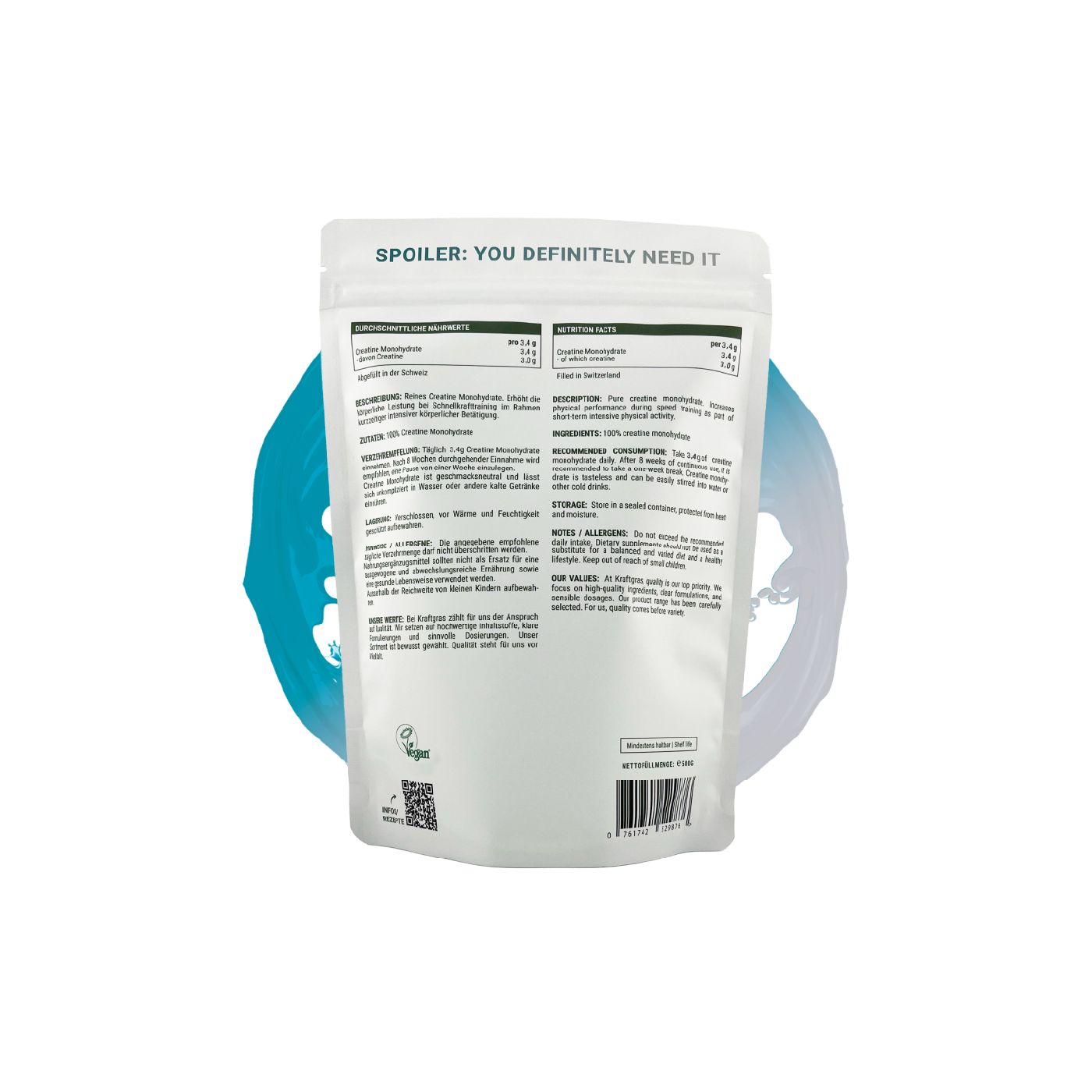 Kraftgras Creatine Monohydrate