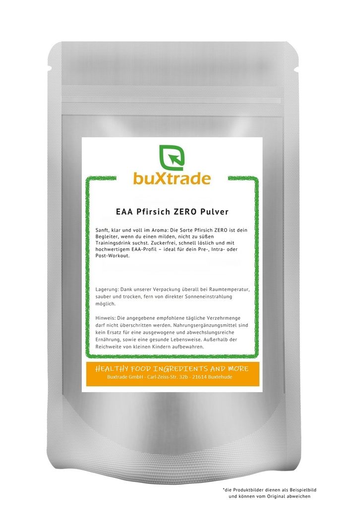 buXtrade EAA Pfirsich ZERO Pulver