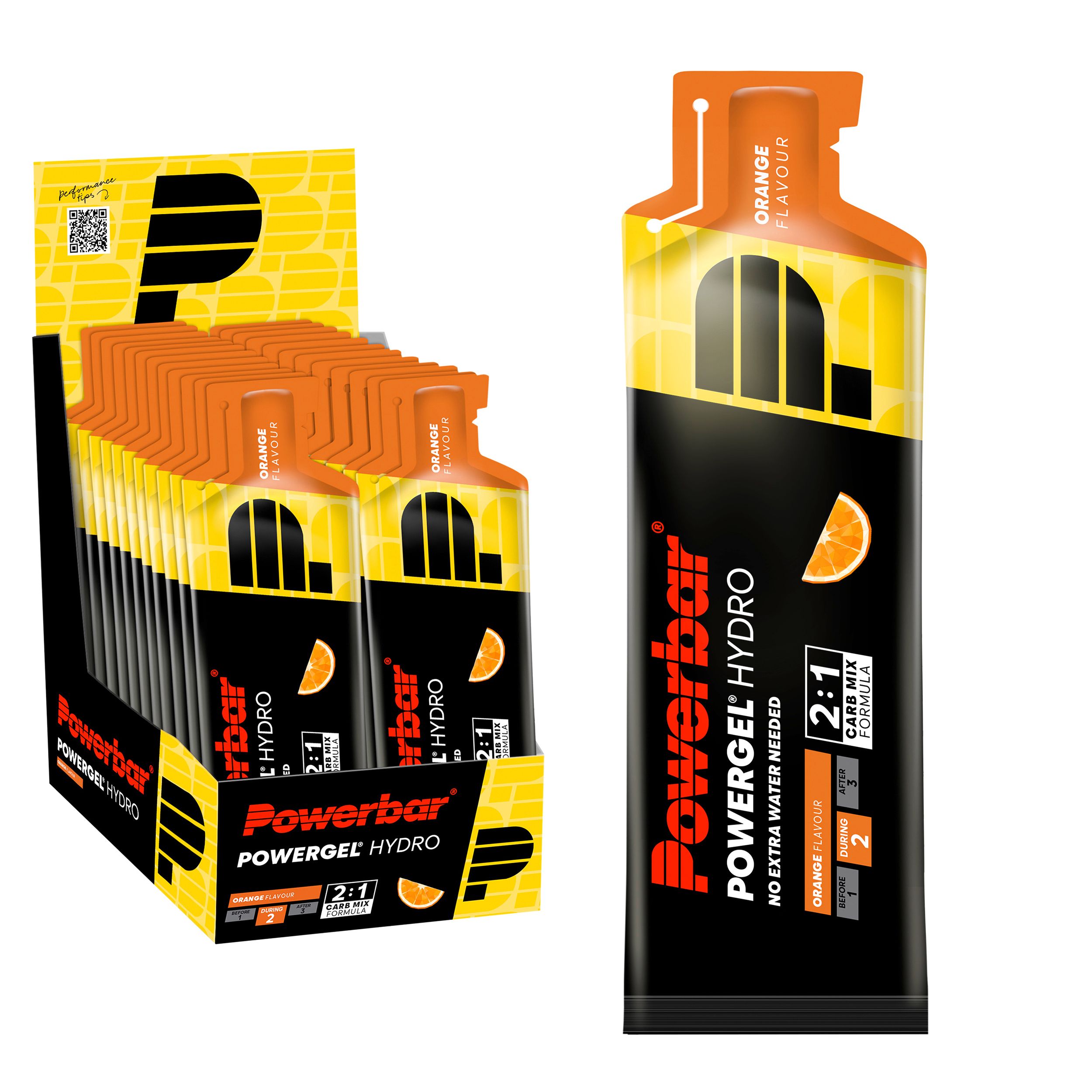 POWERBAR PowerGel Hydro Orange High Carb Energie Gel Natrium