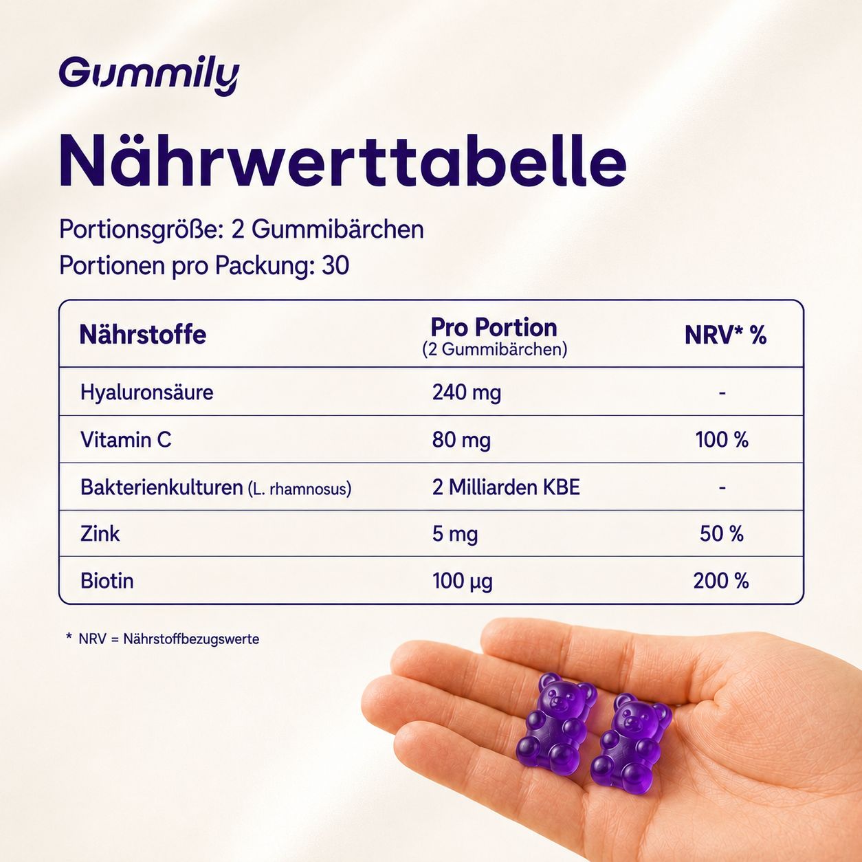 Gummily Vegane Kollagen Gummibärchen