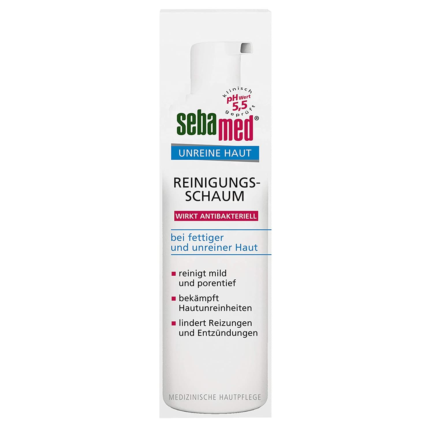 Sebamed Unreine Haut Reinigungsschaum, Gesichtsreinigung bei fettiger und unreiner Haut