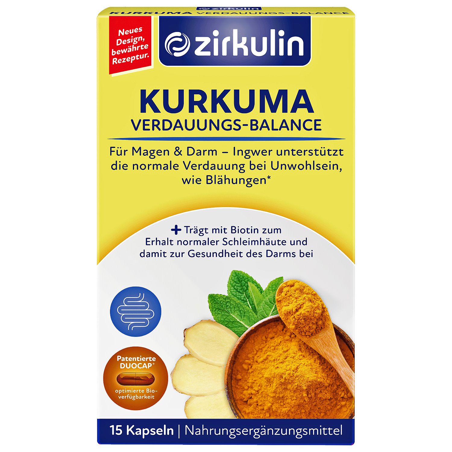 Zirkulin Kurkuma Verdauungs-Balance Kapseln