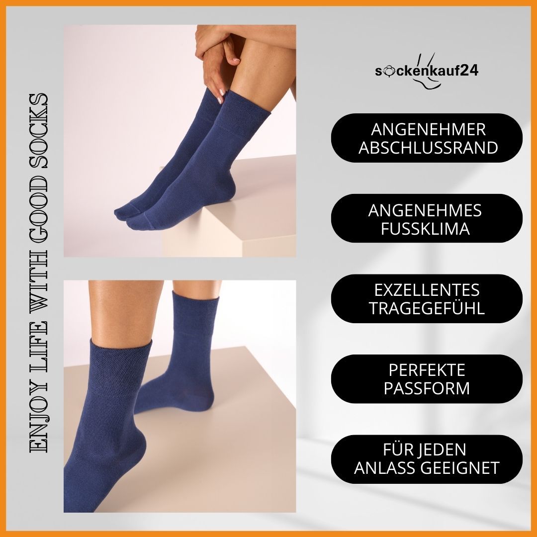 Diabetiker Socken mit Komfortbund für Damen und Herren