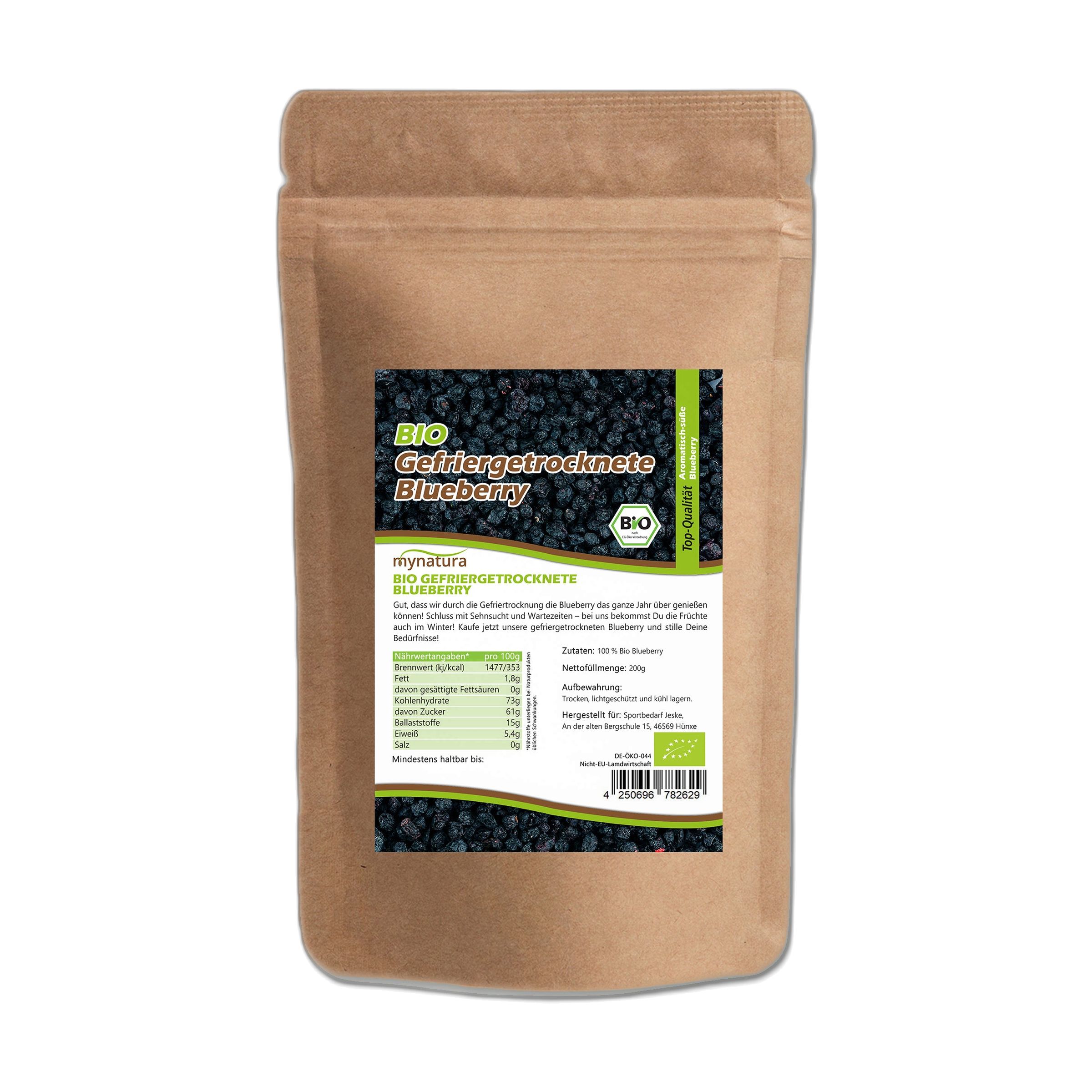 Mynatura Gefriergetrocknete Wildheidelbeeren 200 g