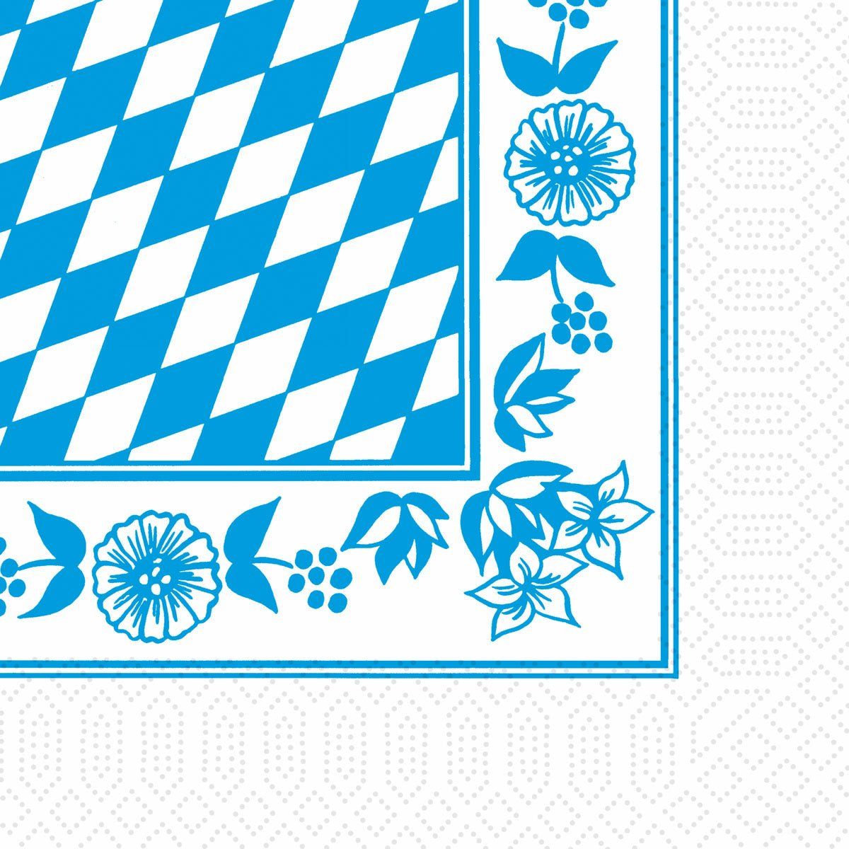 Zellstoff Servietten 33x33 3-lagig Bayern Raute Design 250 St Tücher