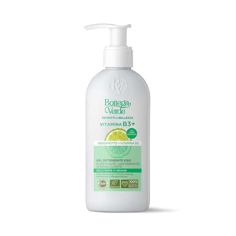 Bottega Verde Estratti di bellezza - Vitamina B3+ - Gel detergente viso