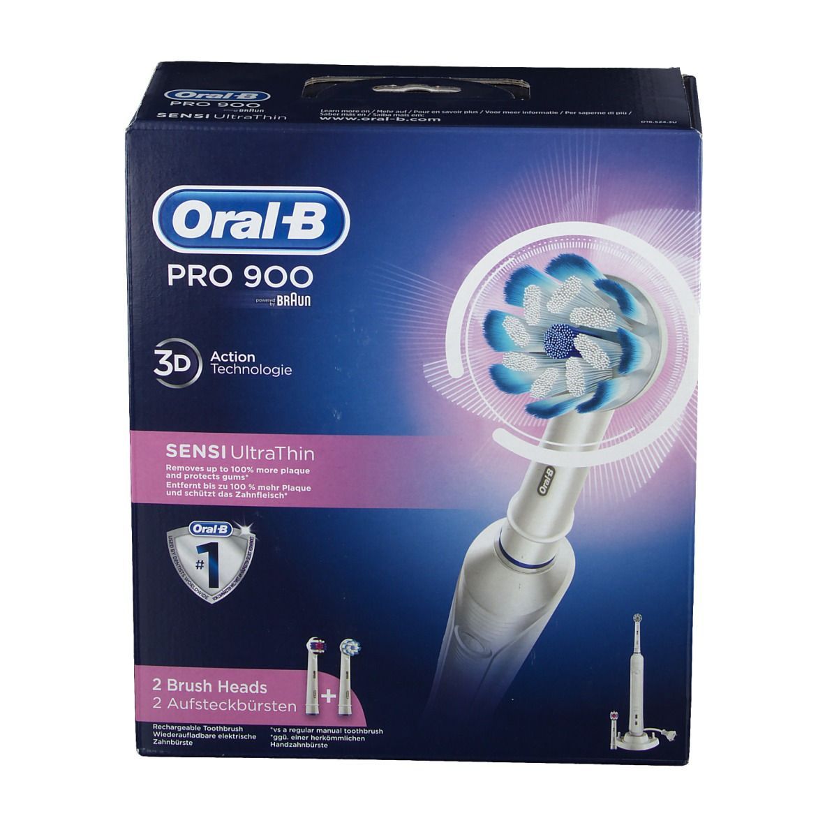 Oral-B PRO 900 PRO Sensi Ultrathin Elektrische Zahnbürste