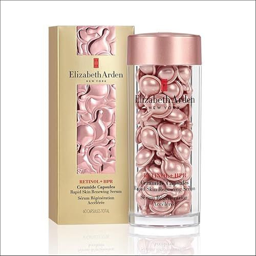 Elizabeth Arden Retinol + HPR Ceramide Capsules in Karton- und Glasverpackung. 60 Kapseln.