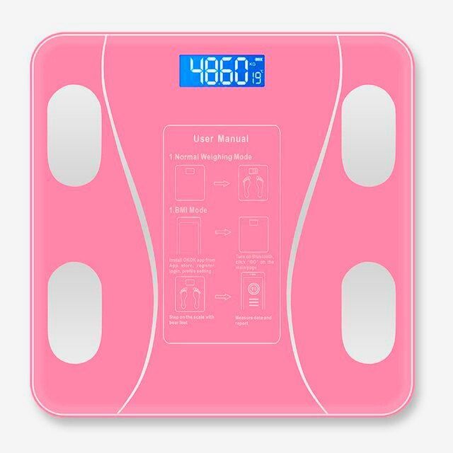 Sport-Knight® Körperanalysewaage Bluetooth Pink