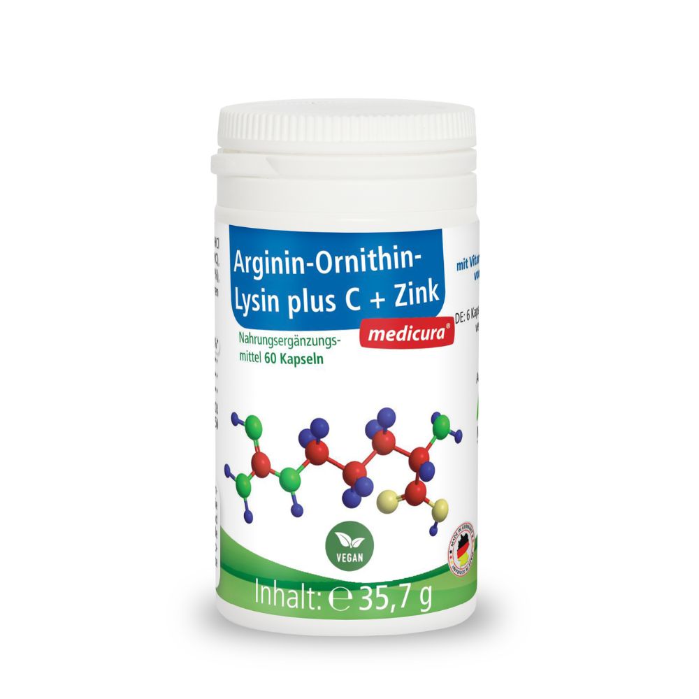 ARGININ-ORNITHIN-Lysin plus C+Zink Kapseln 60 St
