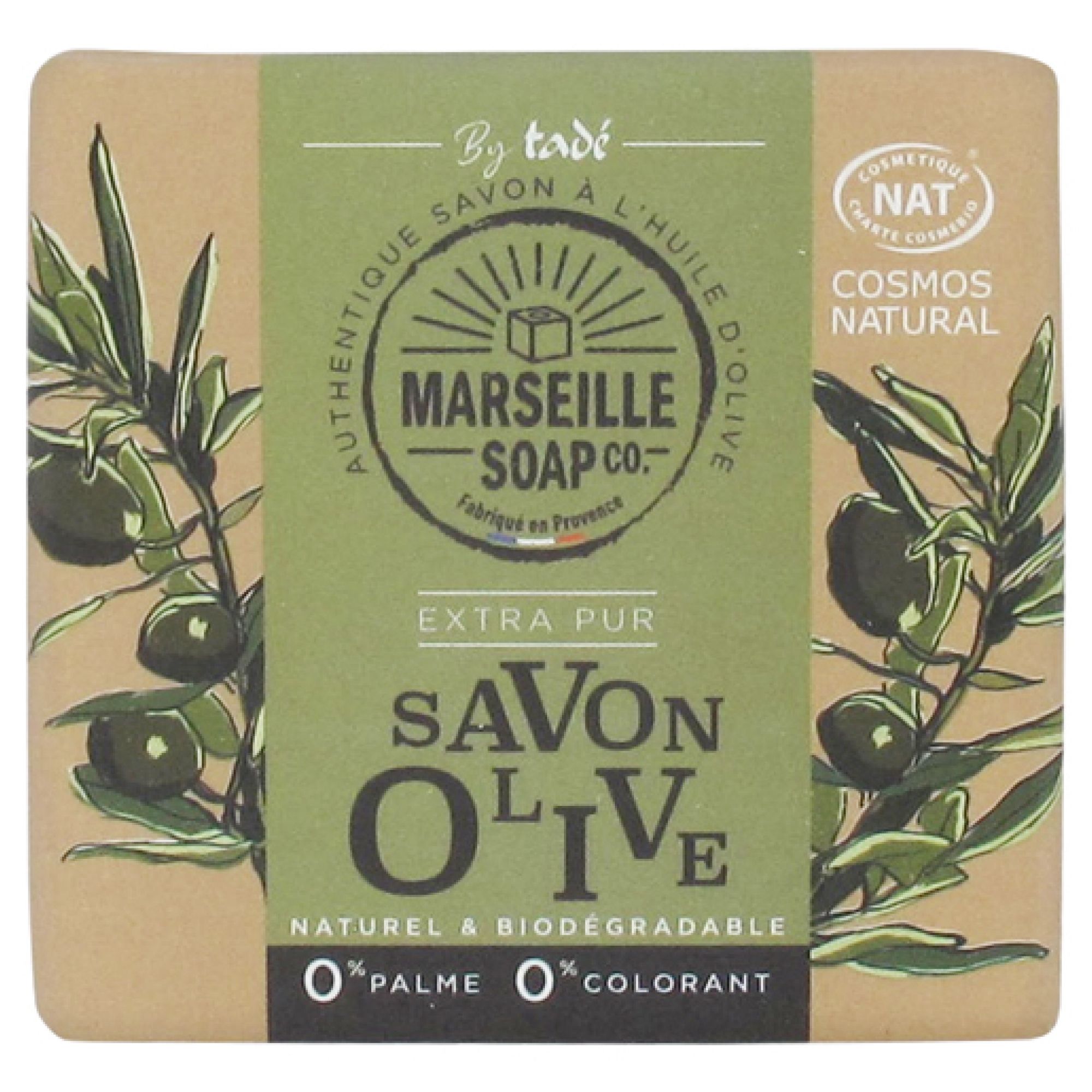 Tadé Marseille-Seife Olive 6,7x2,5x6,5 cm