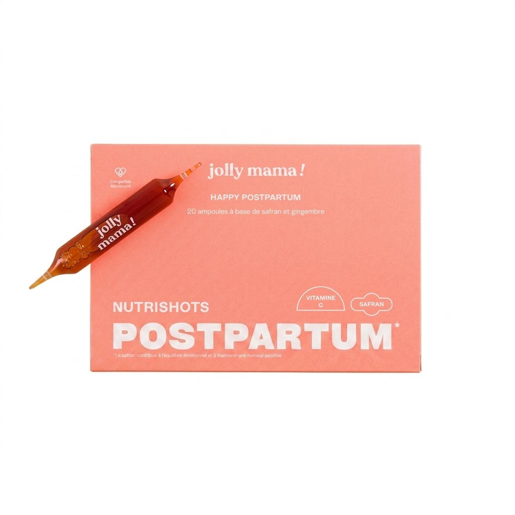 Jolly Mama - Happy Postpartum Ingwer, Safran & Vitamin C für Erholung nach der Geburt 1 St