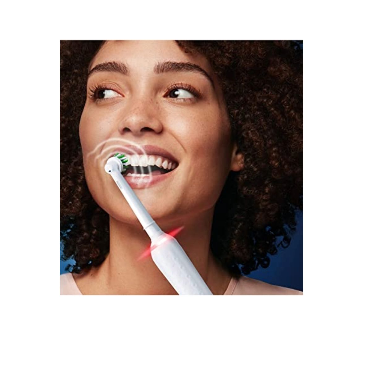 Oral-B - Elektrische Zahnbürste "Pro 3 + Reiseetui Streifen Design" in Weiß