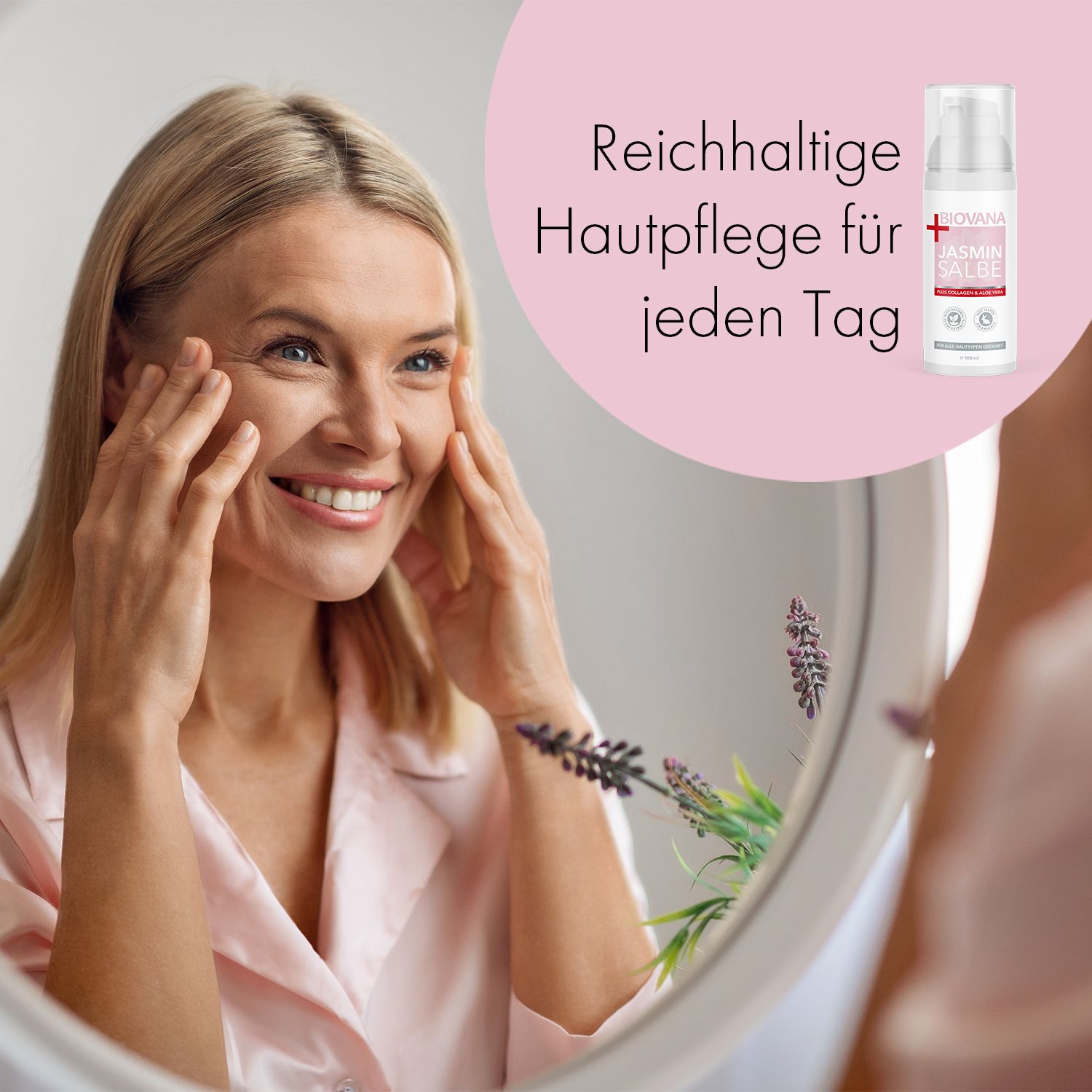 Biovana Jasminsalbe Plus mit Collagen & Aloe Vera